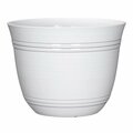 L&G Solutions 11 in. H X 14.5 in. D Polyresin Galileo Planter White PVH0115BWI